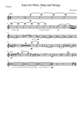 Terra Santa Abruzzo for Clarinet and Strings – Violin I Part