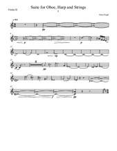 Terra Santa Abruzzo for Clarinet and Strings – Violin II Part