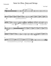 Terra Santa Abruzzo for Clarinet and Strings – Violoncello Part