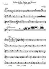Concerto for Guitar – Violin 1 Part