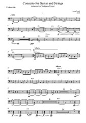 Concerto for Guitar – Violoncello Part